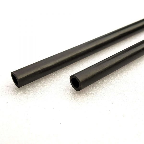 High Flexibility 100% 3K Carbon Fibre Pultruded Hollow Round Tube 1 Metre Long