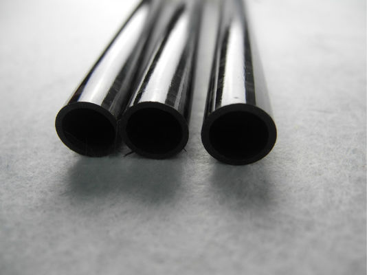 Round Twill Glossy Carbon Fiber Tube / Piping use in Telescopic Pole