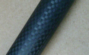 Black 3 k plain light twill Carbon Fiber Telescopic Pole / Telescoping Tubes