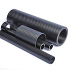 Woven Finish Roll Wrapped Carbon Fibre Tube Good Durability 100% 3K 20mm