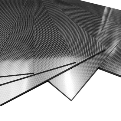 Mirror-Like Finish Two Sided Carbon Fiber Gloss Twill Sheet - 12" X 24" X 1/16"