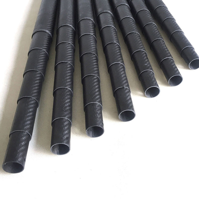 Carbon Telescopic Pole 3m-20m 3K Black Carbon Fibre Telescopic Tube
