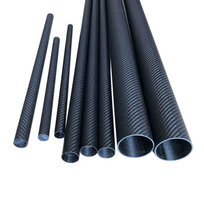 Custom Length 6mm-50mm 100% 3K Carbon Fiber Tube/Pole with Custom Trout Colors