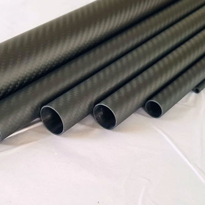 High Stiffness 100% 3K Roll Wrapped Twill Carbon Fiber Round Tube Manufacturer