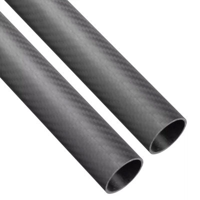 3K Twill Carbon Fiber Tube Round Pipe with Matte Finish High Strength-to-Weight Ratio and Precision Roll-Wrapped Construction