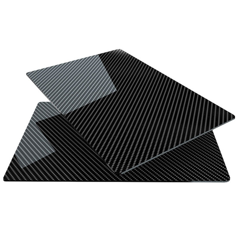 Mirror-Like Finish Two Sided Carbon Fiber Gloss Twill Sheet - 12" X 24" X 1/16"