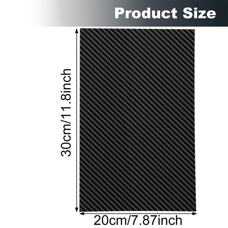 Flexible Durable 200MM*300MM Carbon Fiber Sheet, Twill-Glossy/Matte Surface