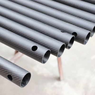 Tubo Rotante Avvolto ad Alta Resistenza e Rigidità in Fibra di Carbonio 3K Twill Rotondo