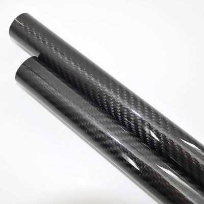 Durabilità elevata flessibilità personalizzazione tubo di fibra di carbonio avvolto in rotoli per l'industria